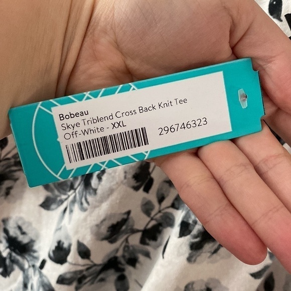 NWT Stitch fix Bobeau Skye triblend cross back knit tee - Picture 5 of 7